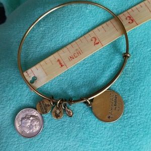 Alex and Ani Jewelry - Gold Alex and Ani BANGLE charm 2012 bracelet Alex and Ani Jewelry - Gold Alex and Ani BANGLE charm 2012 bracelet